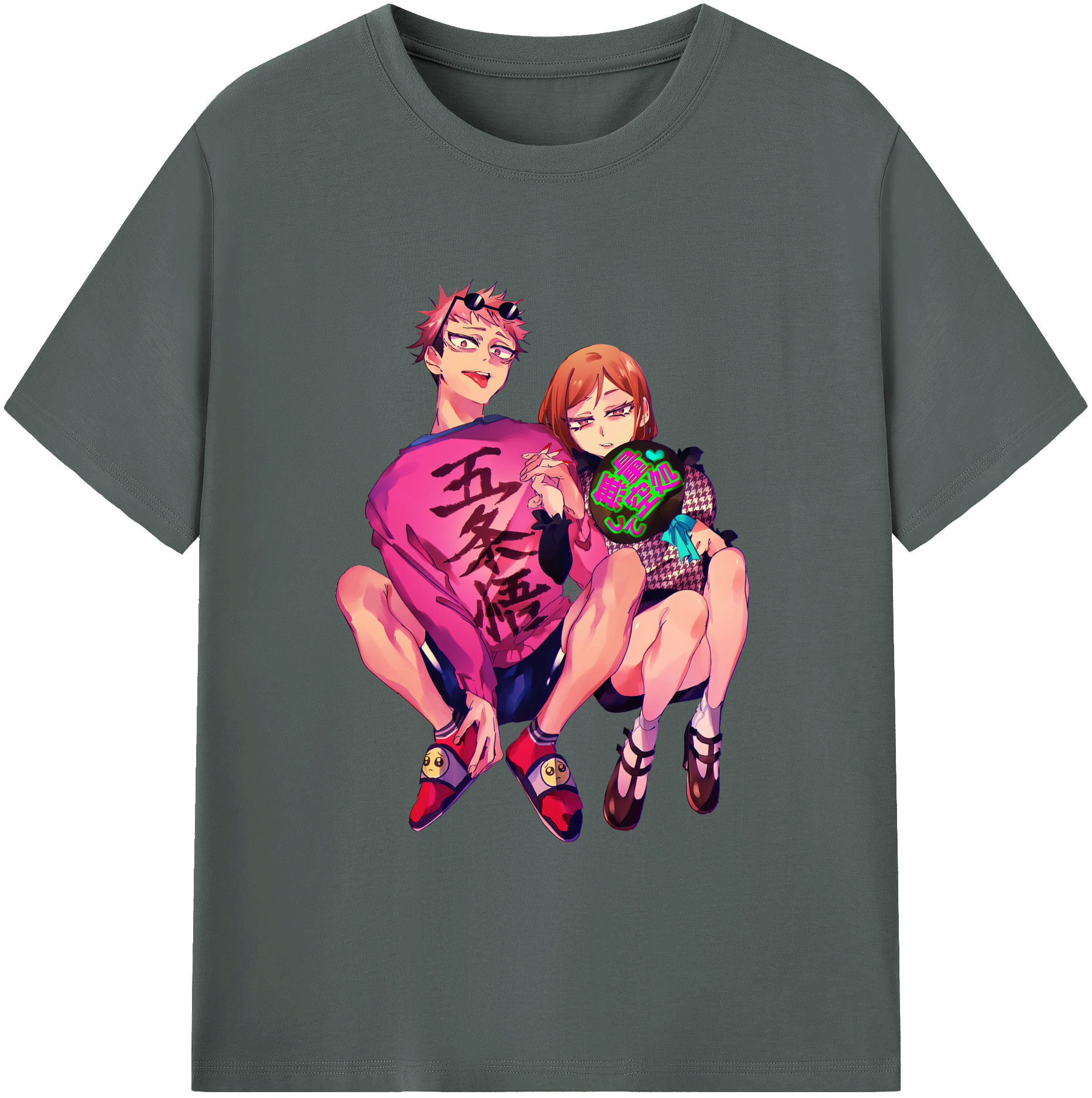 （画像用） 呪術廻戦 Jujutsu Kaisen 綿100％ メンズ半袖Tシャツ｜肌触りやわらか＆通気性